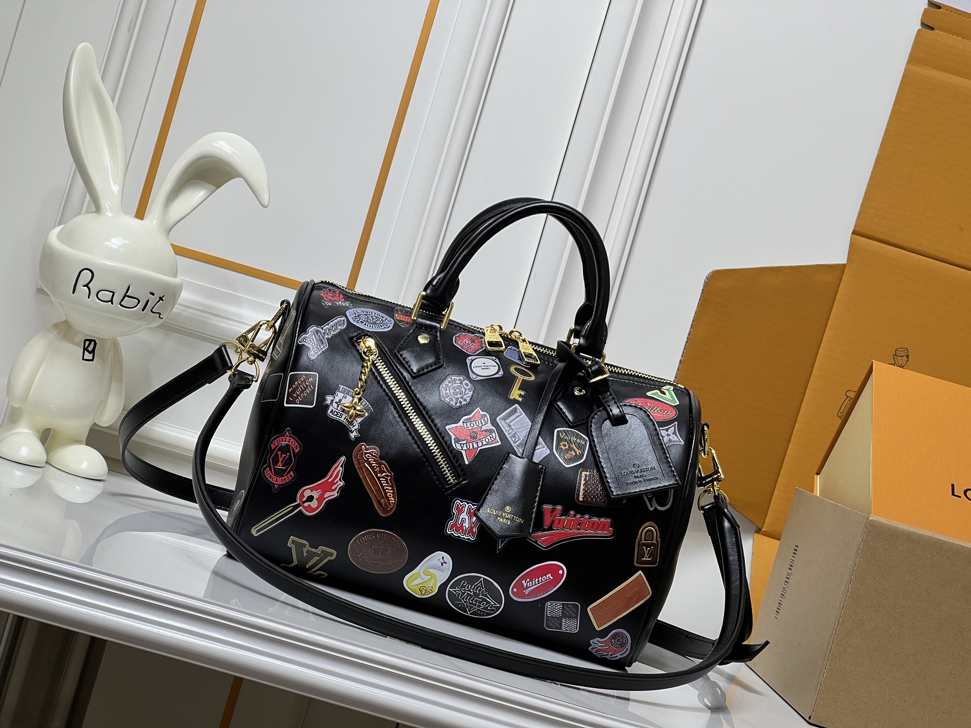 Louis Vuitton LV Classic Handbag Premium Canvas Model M27582 LV Logo Detail Special Occasion Luxury Accessory